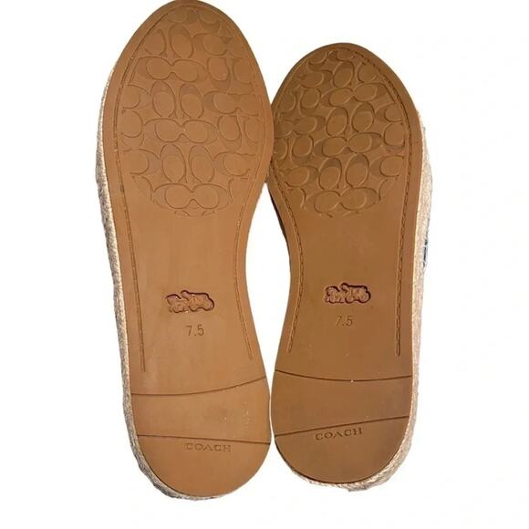 COACH Camille Espadrille Blue Size 7.5 NWOT - Picture 11 of 11